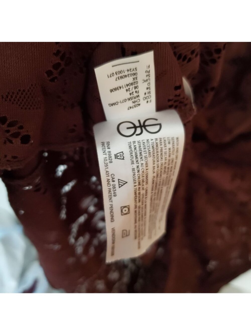 Jessica Simpson Brown Lace Maxi Dress Plus Size 3X - Picture 8 of 10